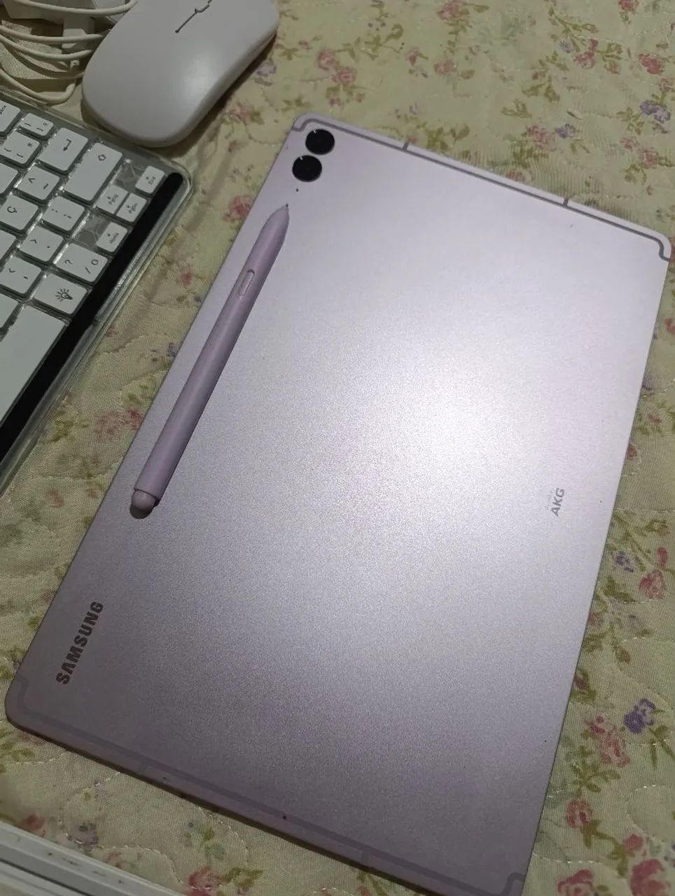 Galaxy Tab S9 FE+ Lavanda 128GB + 8GB RAM | Kit completo com S Pen, teclado e acessórios - Foto 2