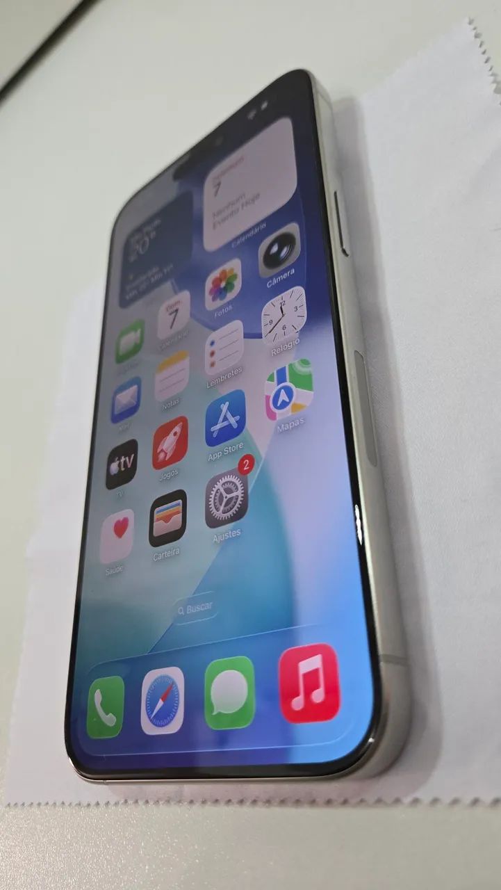 iPhone 15 Pro Max 256 GB - Branco - Foto 3