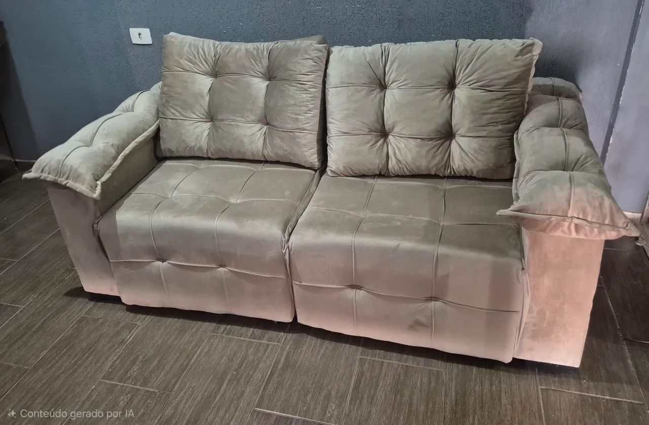 SOFÁ RETRÁTIL NOVO / ENTREGAMOS MONTADO  - Foto 3