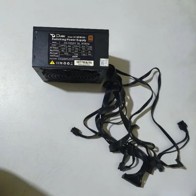 Fonte 80 Plus Duex DX600FSE+ 600W - Foto 3