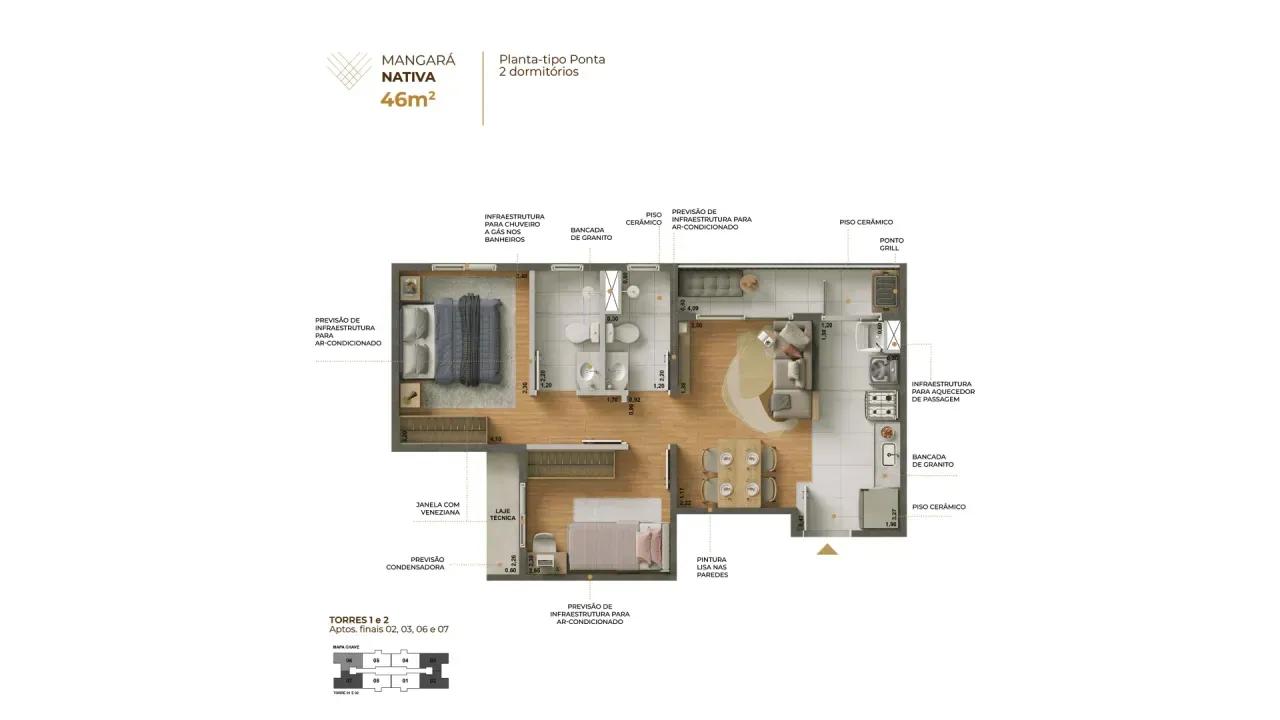 PLANTA 46m²