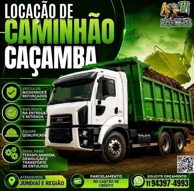 LOCAÇÃO DE CAMINHÃO CAÇAMBA