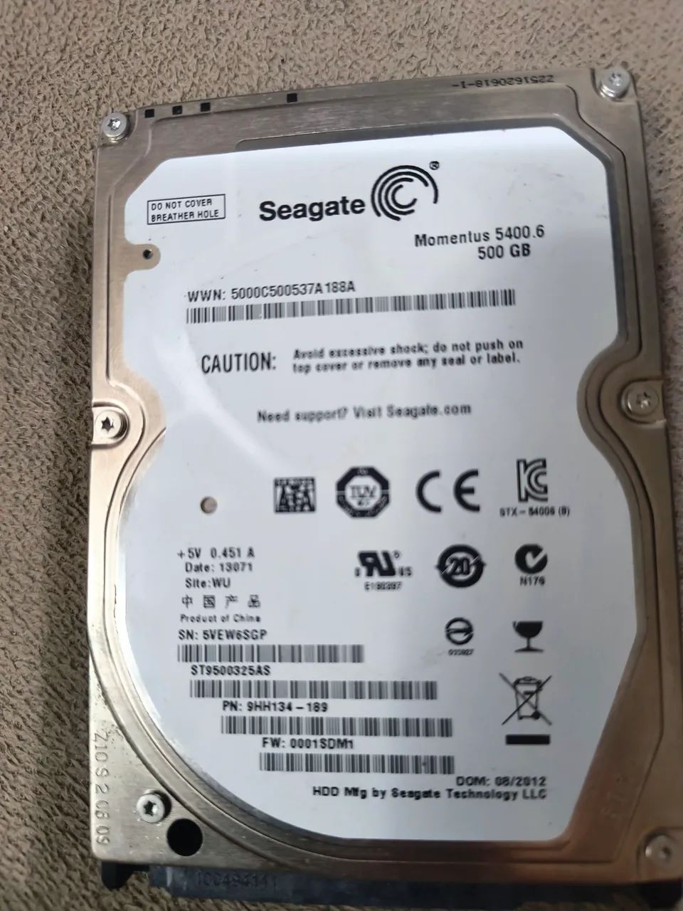 HD Seagate (500gb)