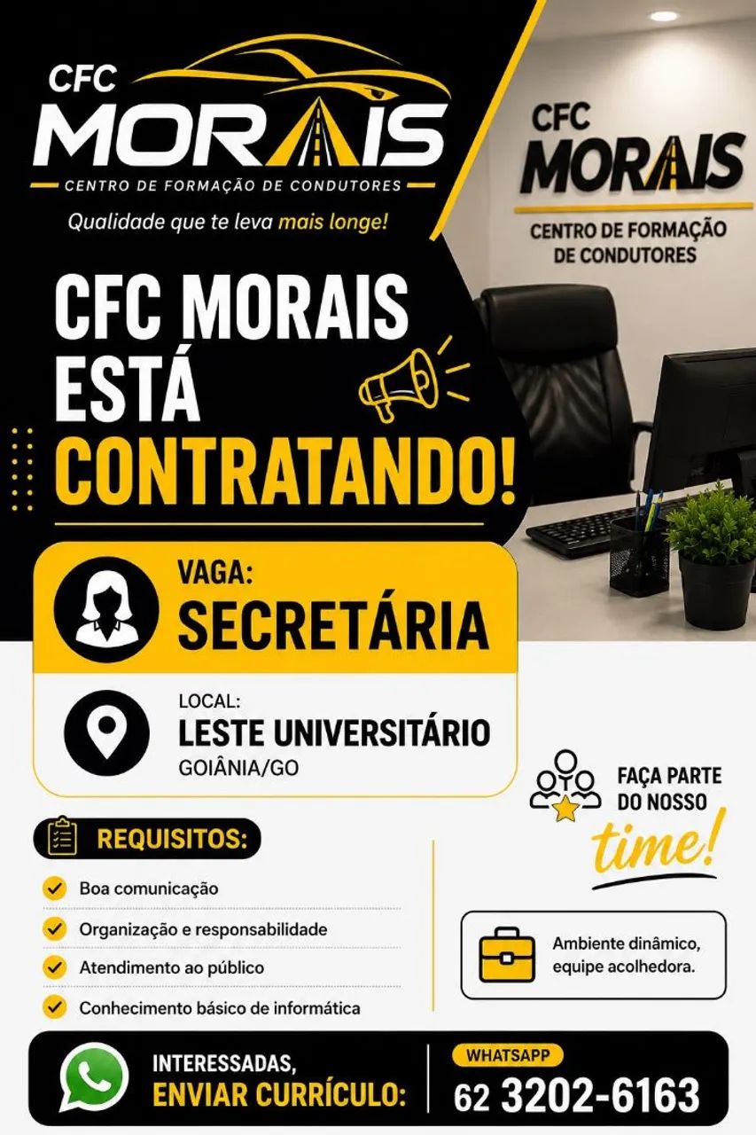 Vaga secretária 