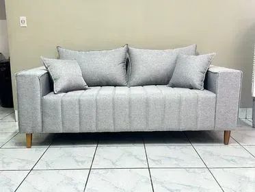 Sofá Life 2,0m Linho C/Almofadas - (Promoção)!!