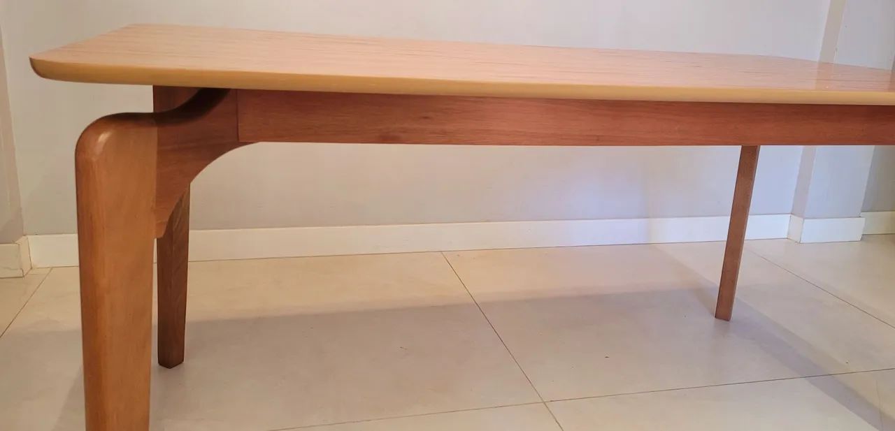 mesa em madeira retangular 160x0,90 - Foto 3