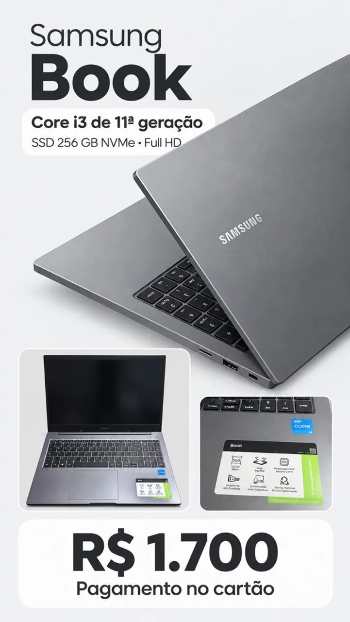 Notebook Samsung booo core i3
