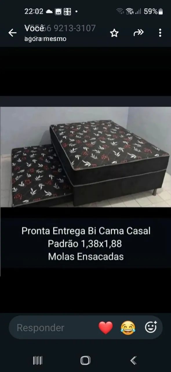 Bicama casal padrão pronta  e 