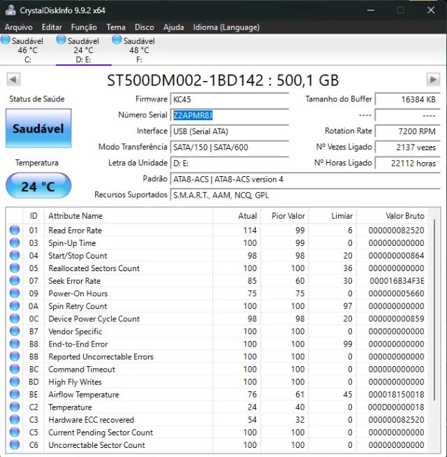 HD Seagate Barracuda 500GB Z2APMR8J - Foto 2