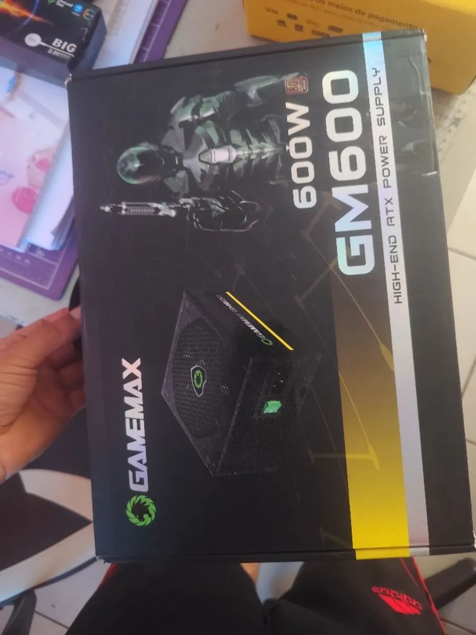 Fonte game Max 600 watts 80 plus Full modular 