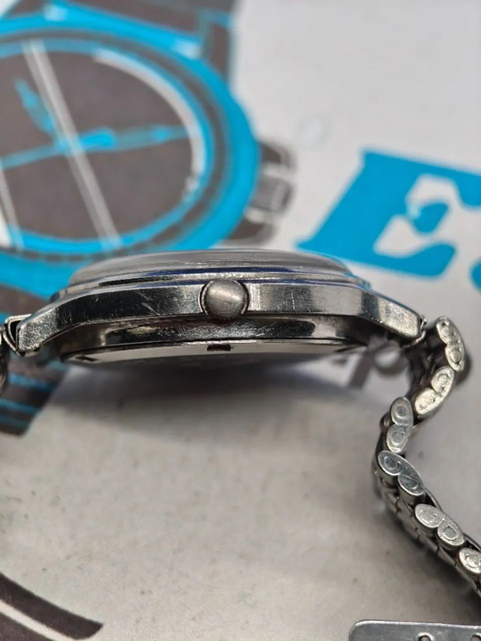 RELOGIO SEIKO 7009 PULSEIRA GRÃO DE ARROZ  - Foto 4