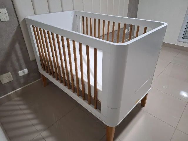 Berço Boom Classic Branco Fosco (Evolutivo / vira cama até 6 anos). - Foto 3