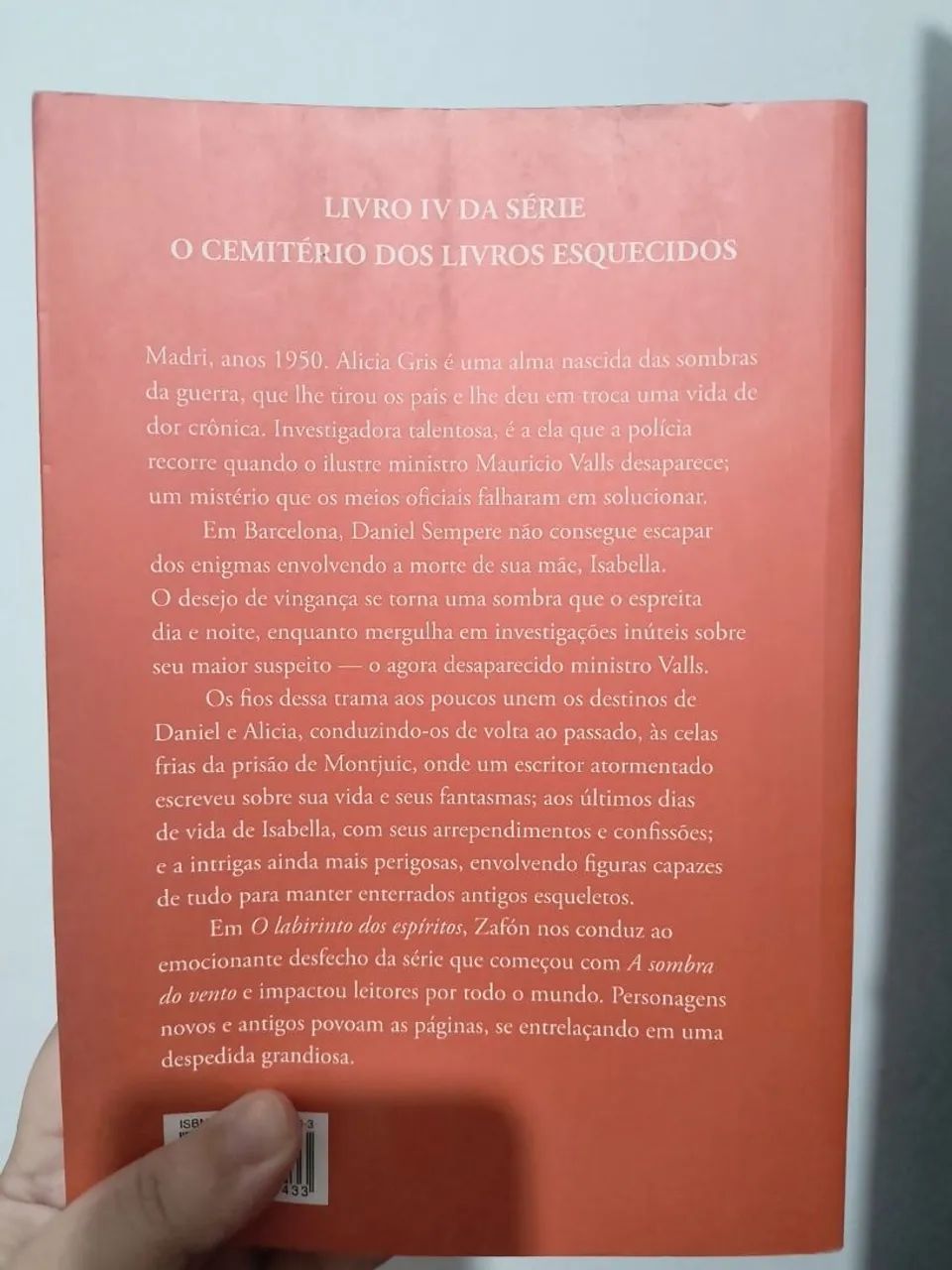 Livro O labirinto dos espíritos  - Foto 3