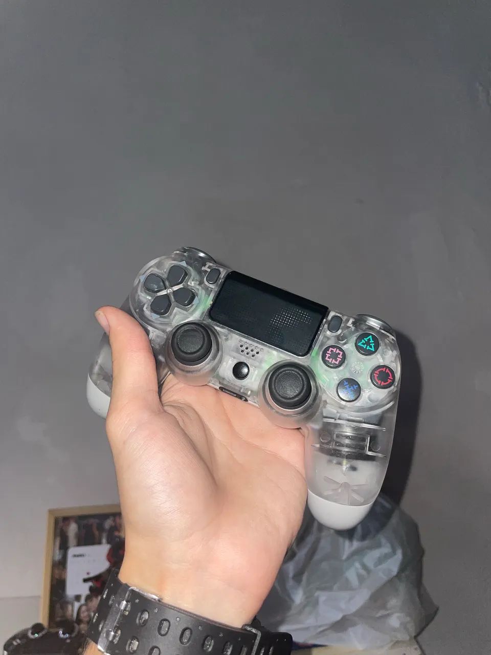 2 Controles Bluetooth/PS4, original e similar - Foto 3
