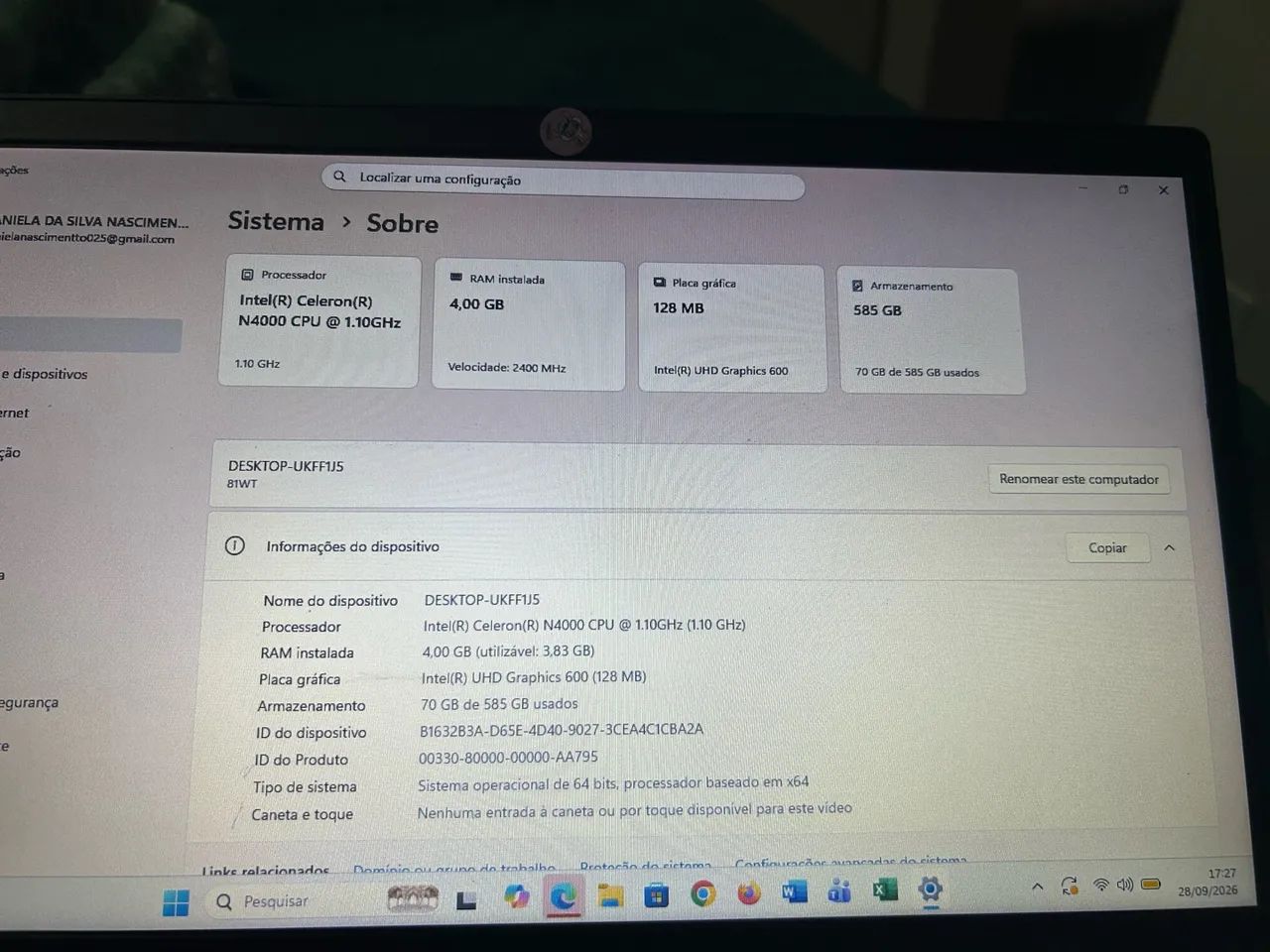 Notebook Lenovo - Foto 3