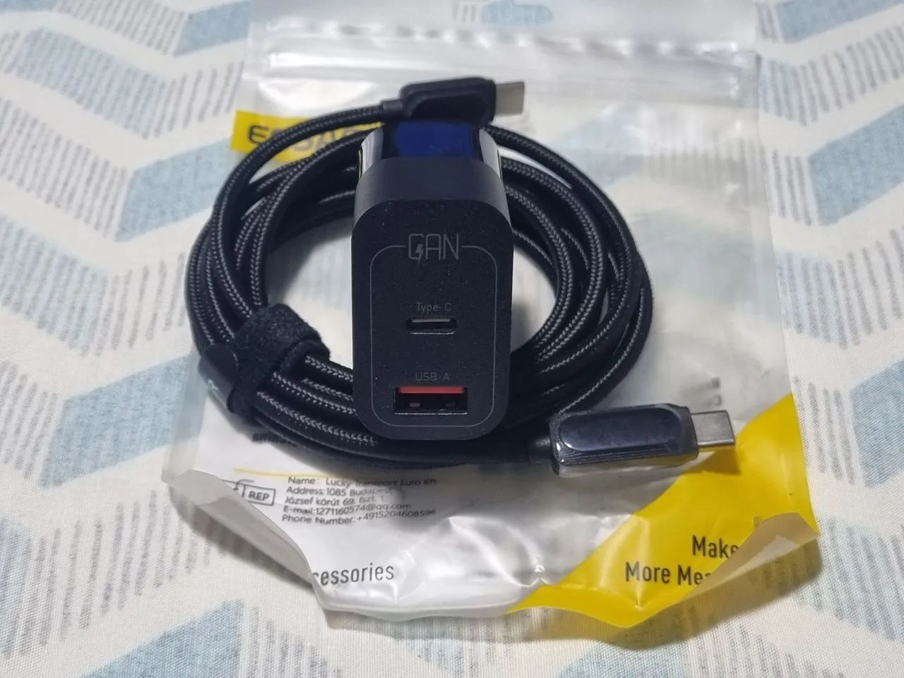 Carregador Essager 33W e Cabo USB-C de 2 metros c/ Display  - Foto 3
