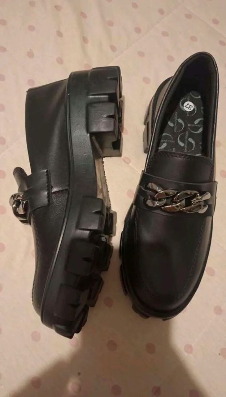 Mocassim preto feminino - Foto 3