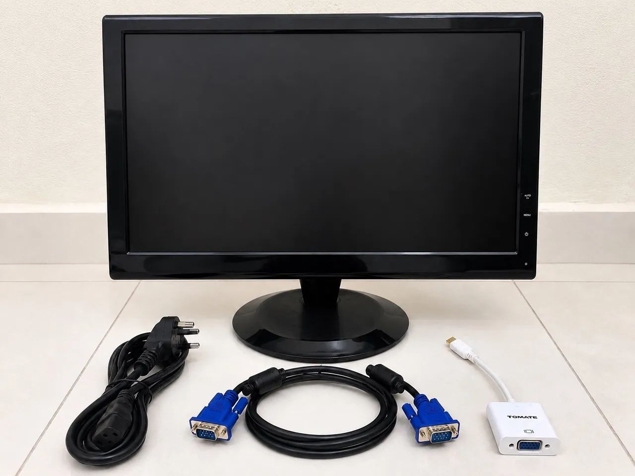 Monitor AOC LCD 21 + Cabo de Energia + Cabo VGA 