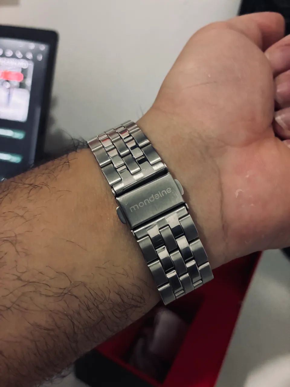 Relógio Mondaine Mostrador Texturizado Degradê - Foto 4
