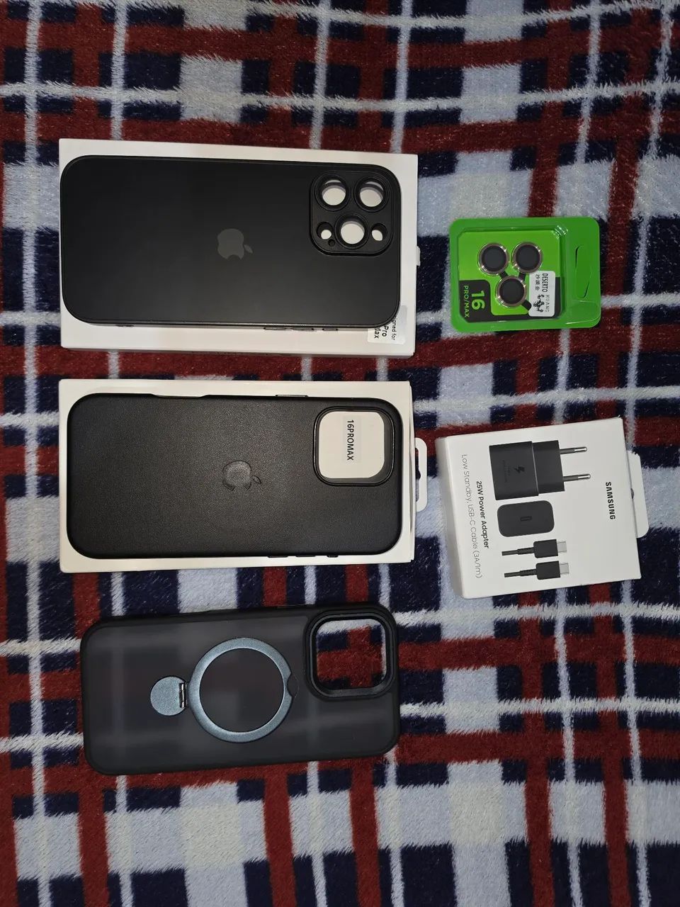 Carregador Samsung 25w original com garantia e case iPhone 16 Pro Max