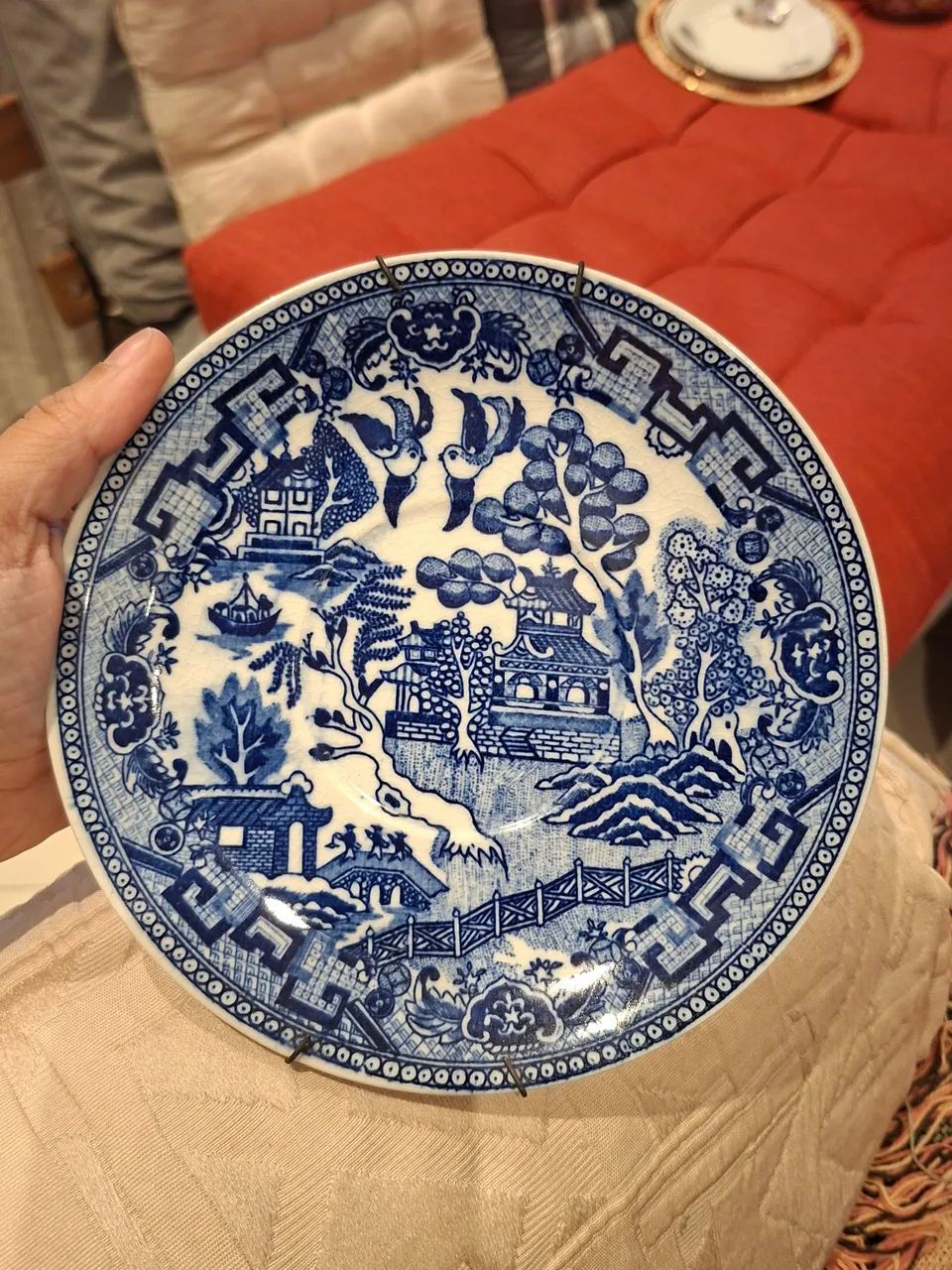 Peato antigo japoês blue willow - Foto 3