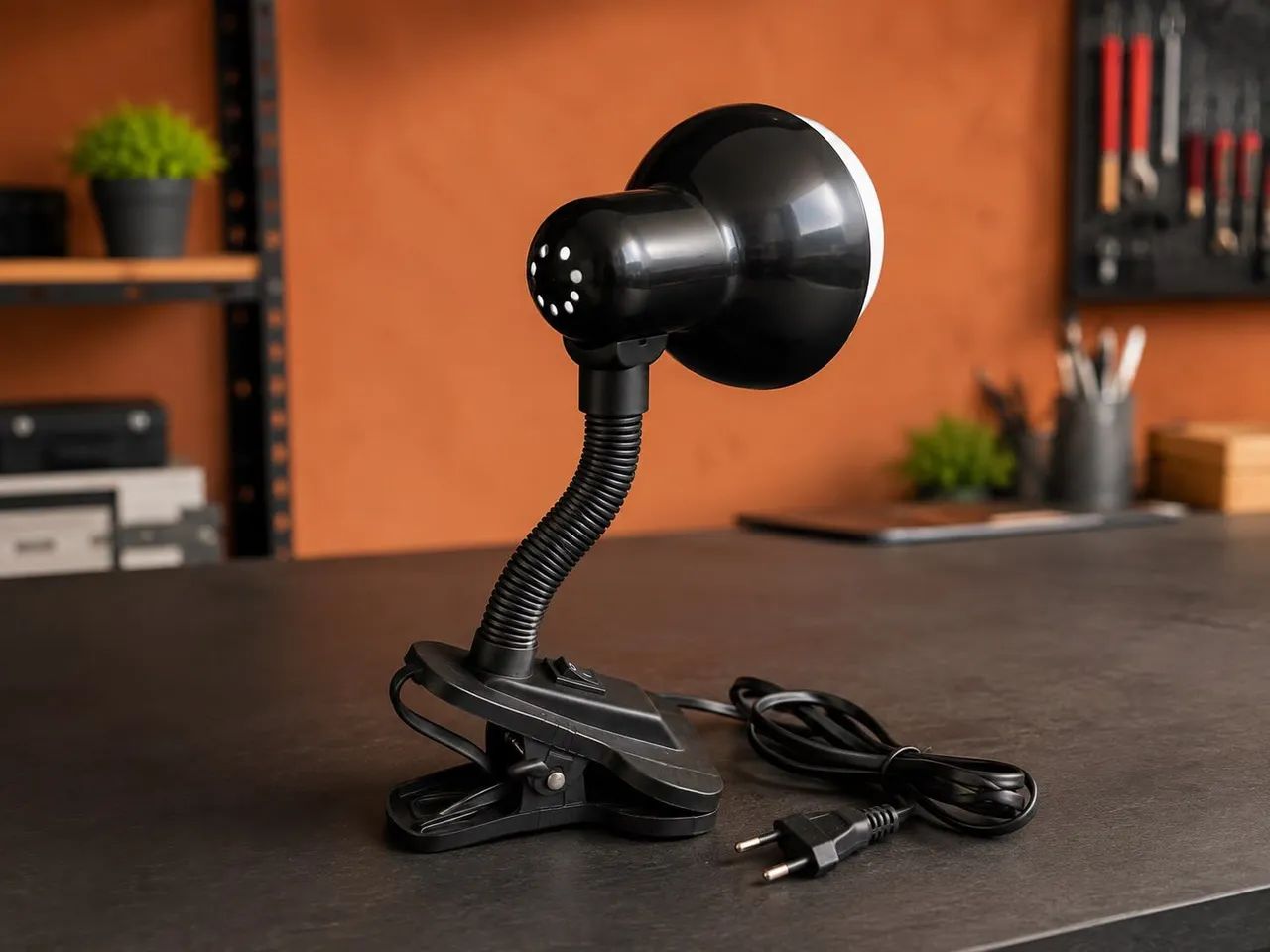 Luminária de Mesa com Presilha e Haste Flexível - Foto 4