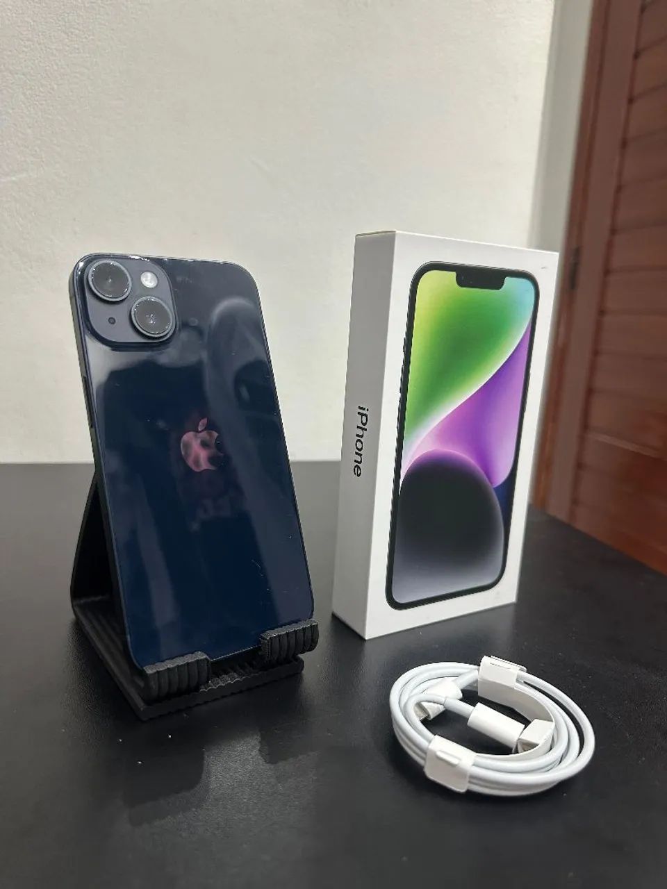 iPhone 14 128GB Midnight Impecável com Caixa e Nota Fiscal