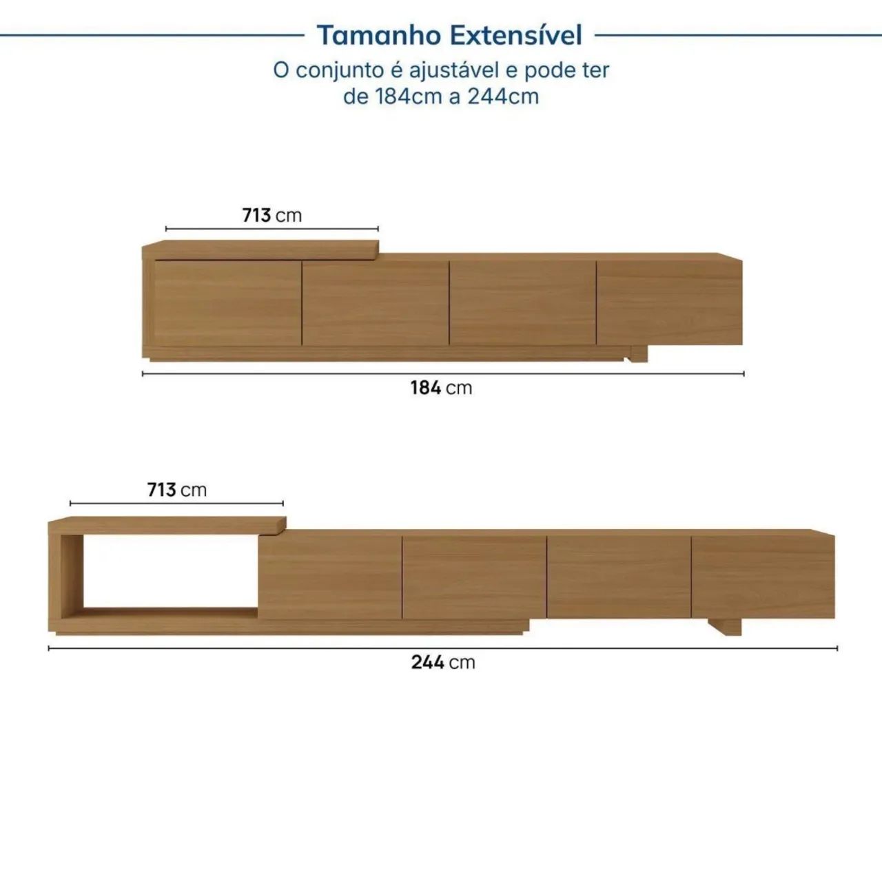 Rack Extensível - 180cm até 244cm  - Foto 3