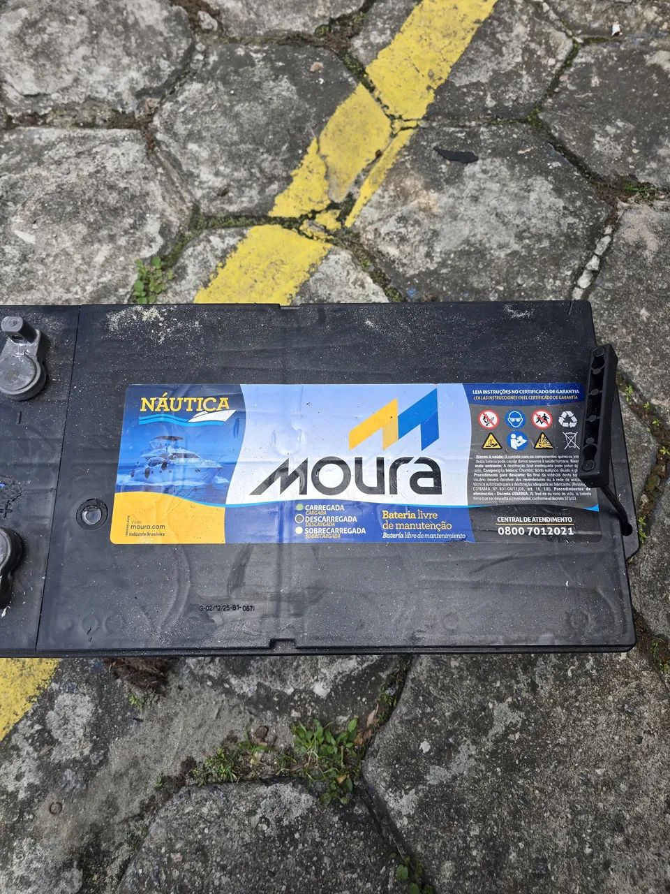 Bateria Moura náutica 240ah - Foto 4