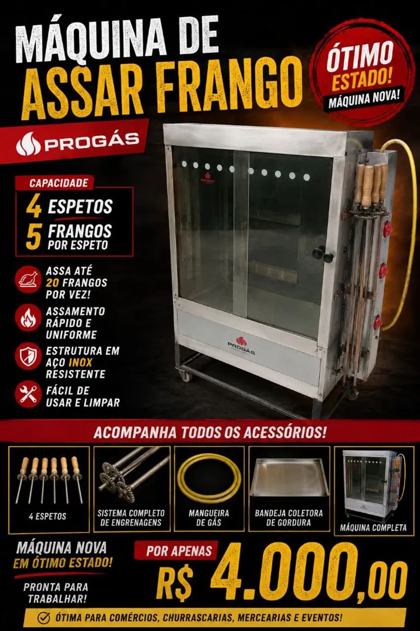 Máquina de Frango assado 