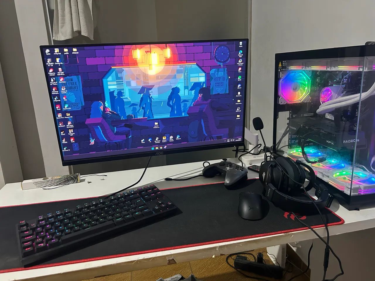 Pc Gamer completo DDR5 Com monitor e teclado  - Foto 3