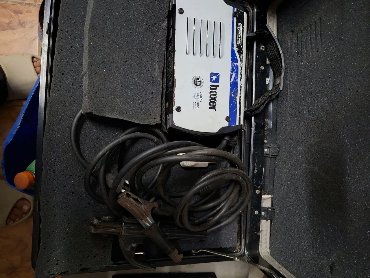 Combo inversor de solda mais mascara automatica.