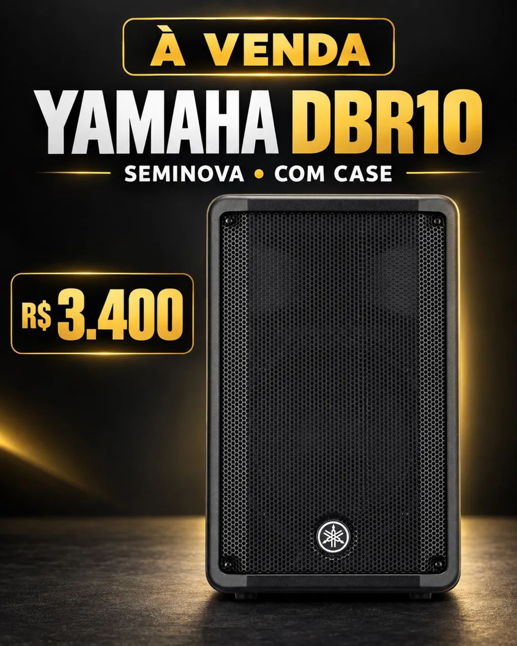 YAMAHA DBR 10 SEMINOVA COM CASE