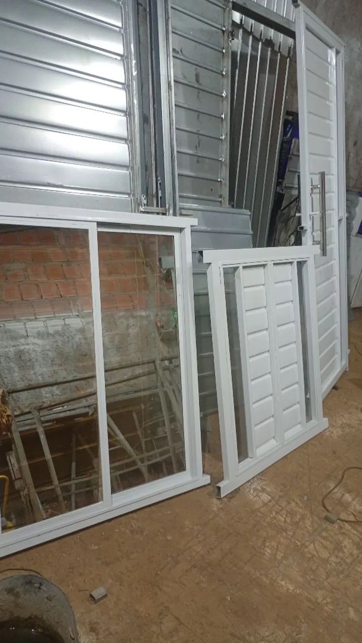 Janela de correr ferro galvanizado 