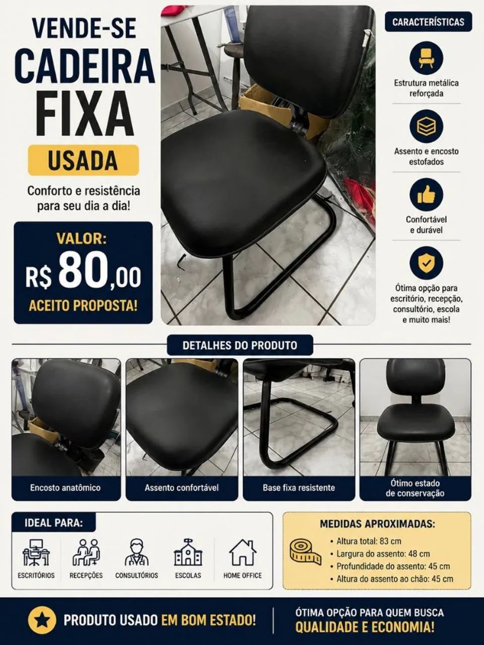 Cadeira secretaria 