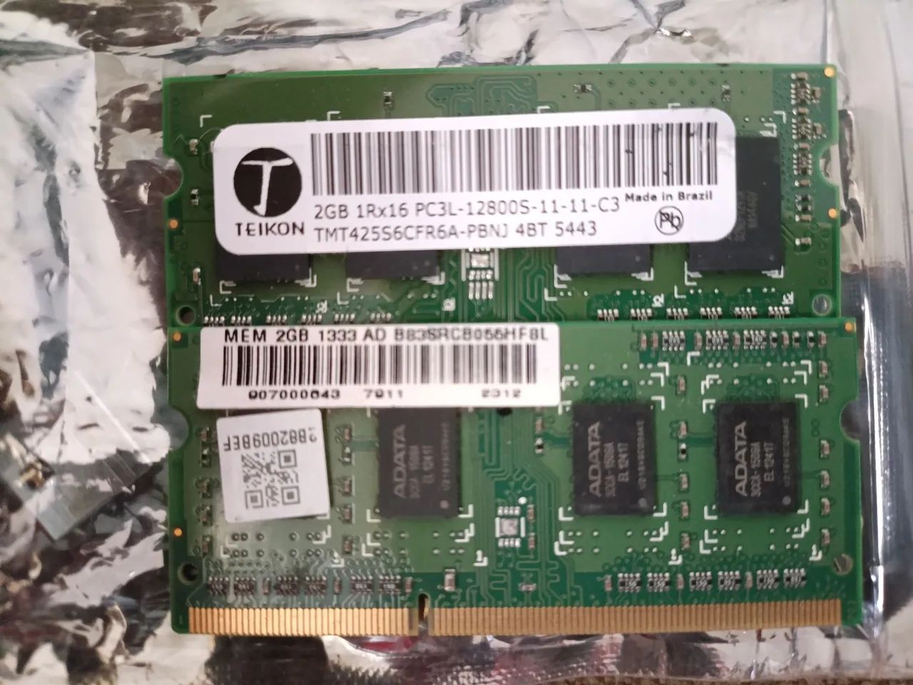 Memória para notebook DDR3 2x2GB