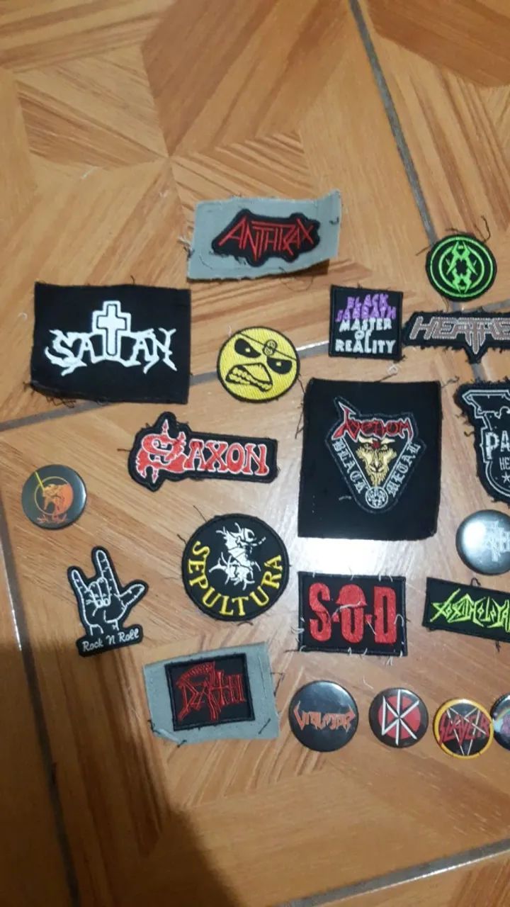 Patches Heavy Metal Rock n Roll Bordados  - Foto 2
