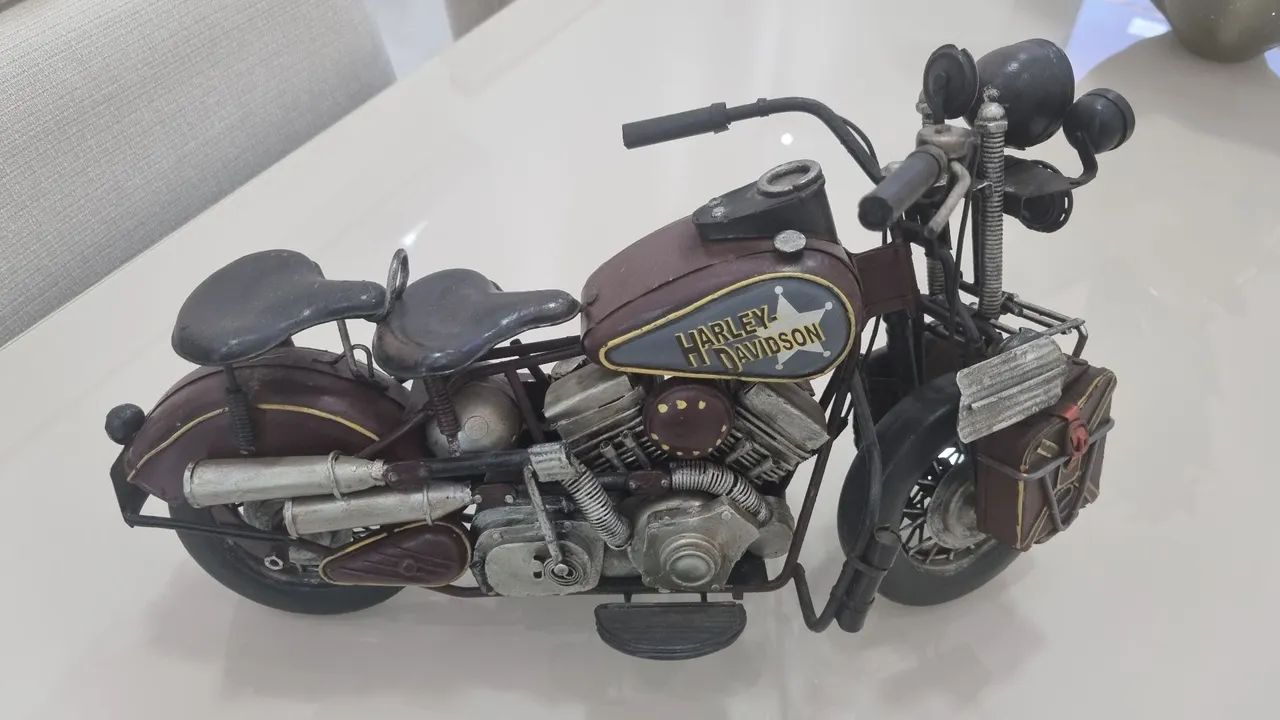Miniatura Harley Davidson metal colecionavel - Foto 4