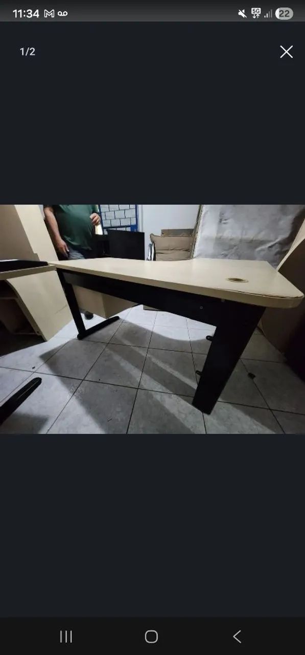 Mela L com duas gavetas 
