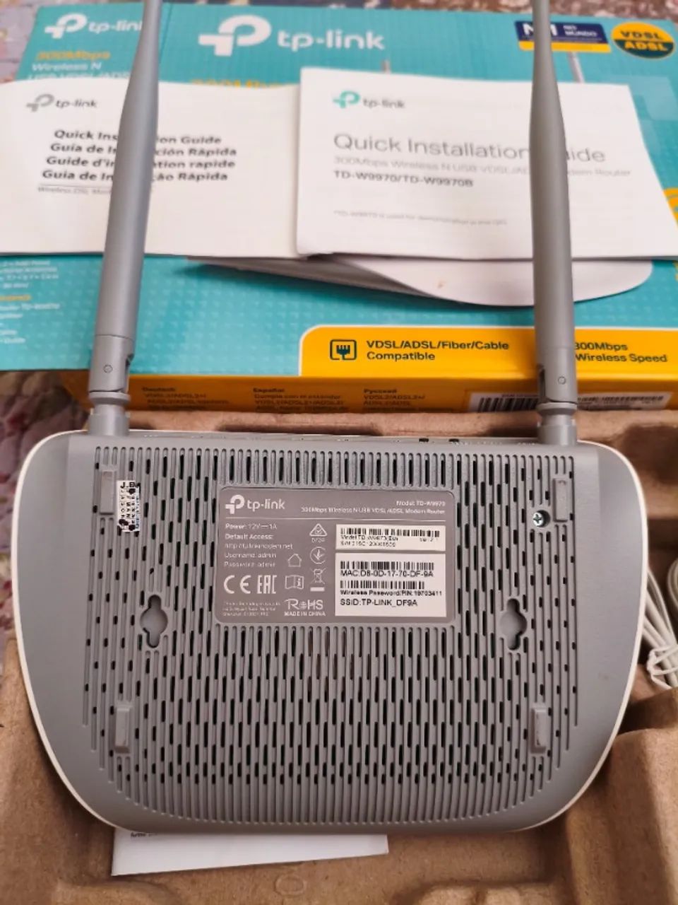Roteador de modem com wifi TP-Link TD-W9970 branco (Semi Novo) - Foto 3