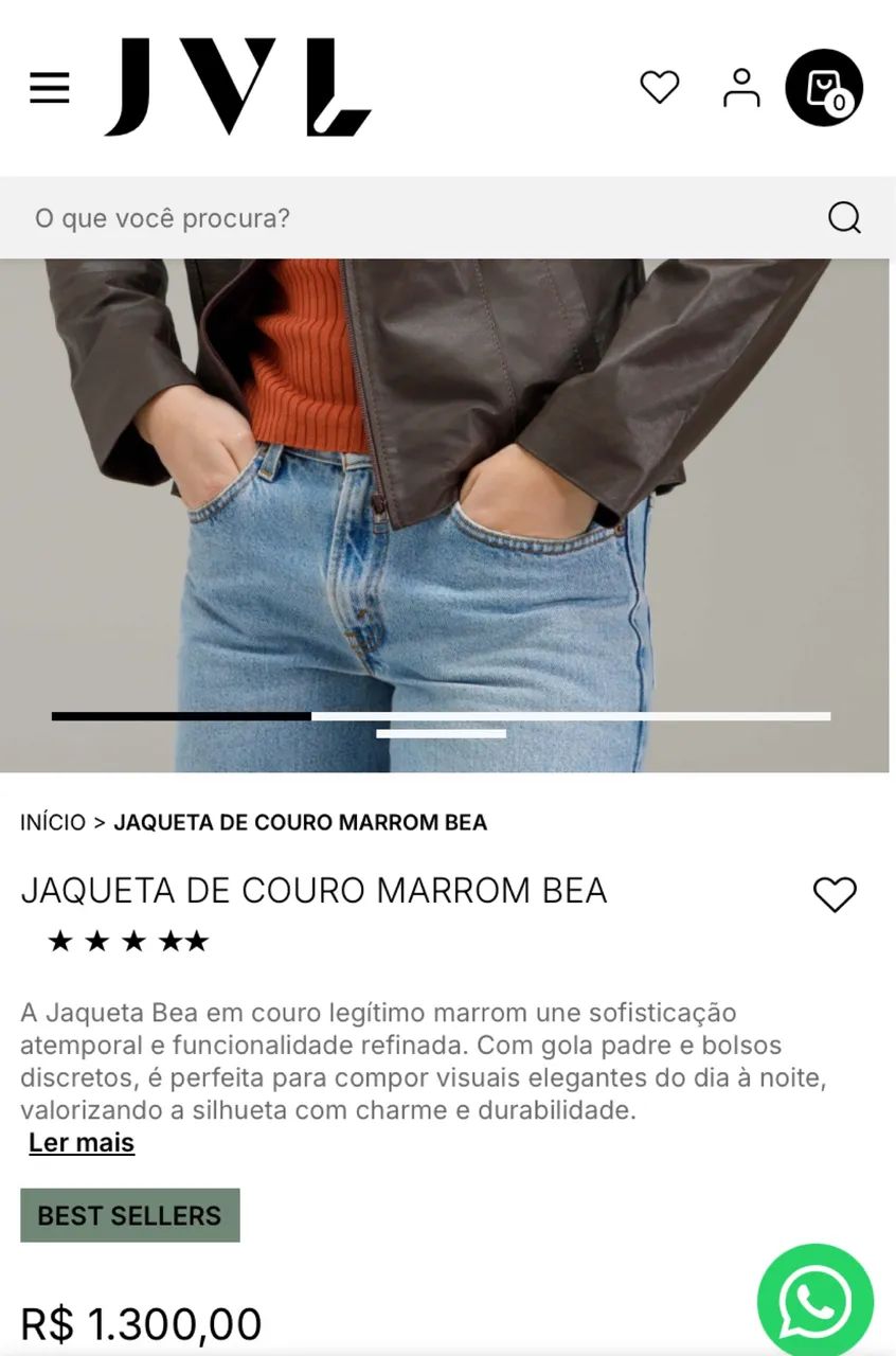 JAQUETA DE COURO (JAVALI) - Foto 2