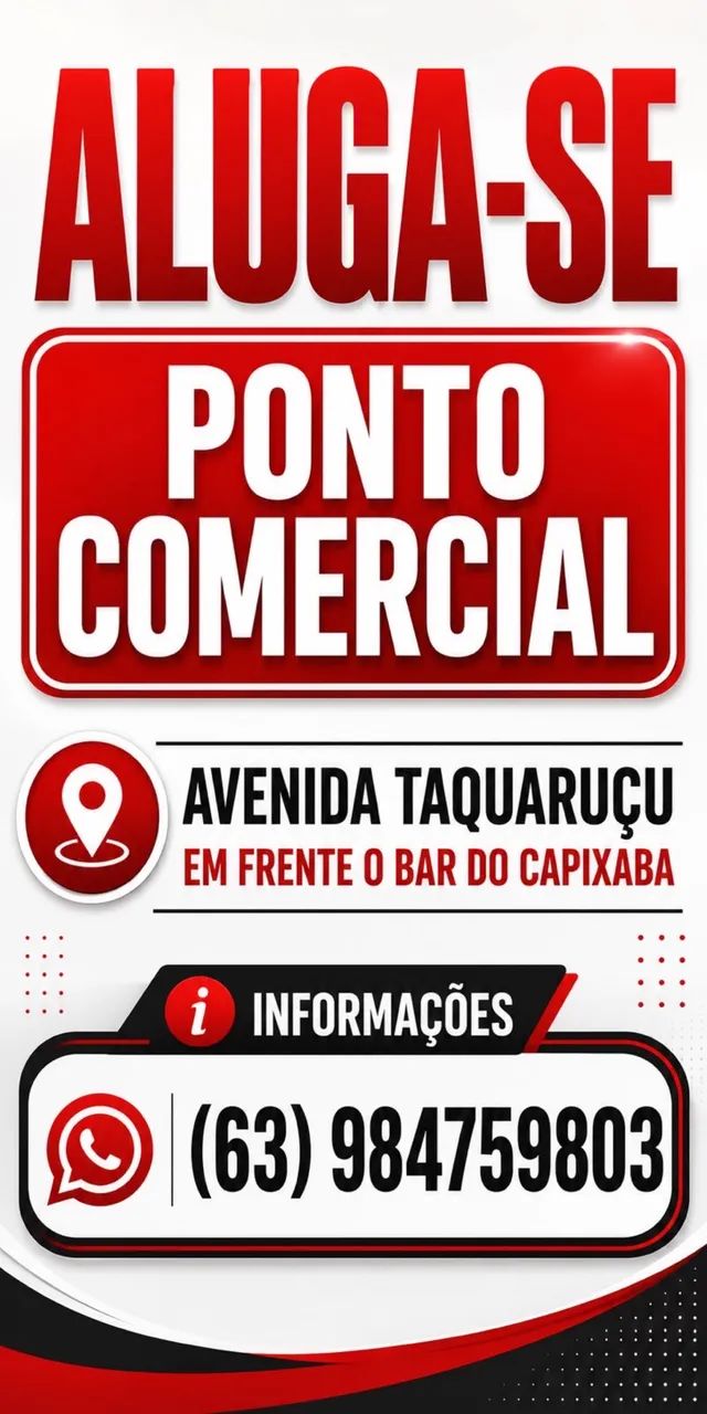 Alugo ponto comercial na avenida Taquaruçu - Foto 4