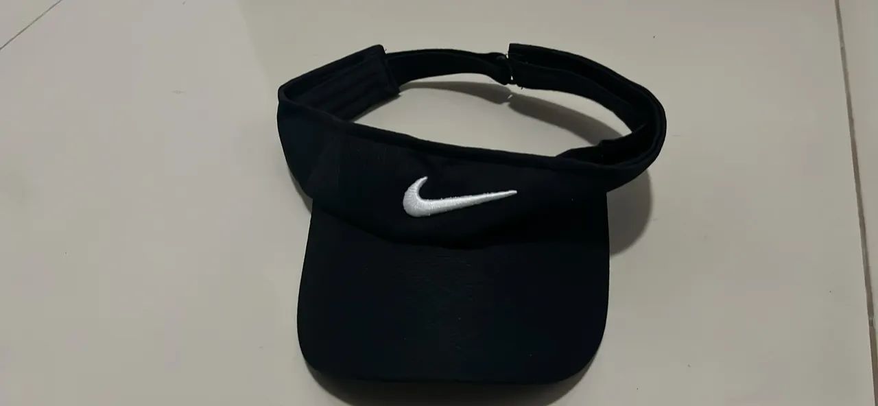 Viseira Nike Dri-Fit Original Preta Corrida / Treino / Academia