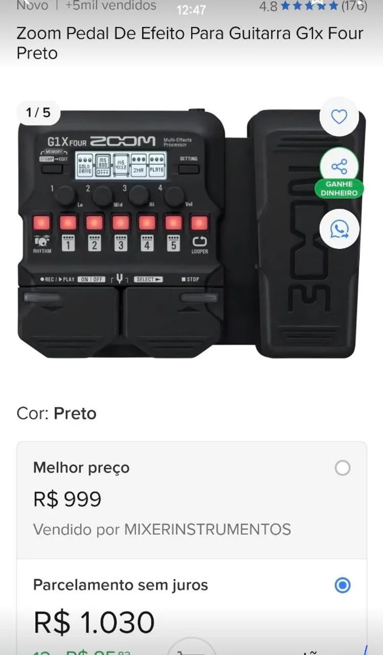 Pedaleira G1xfour  - Foto 5