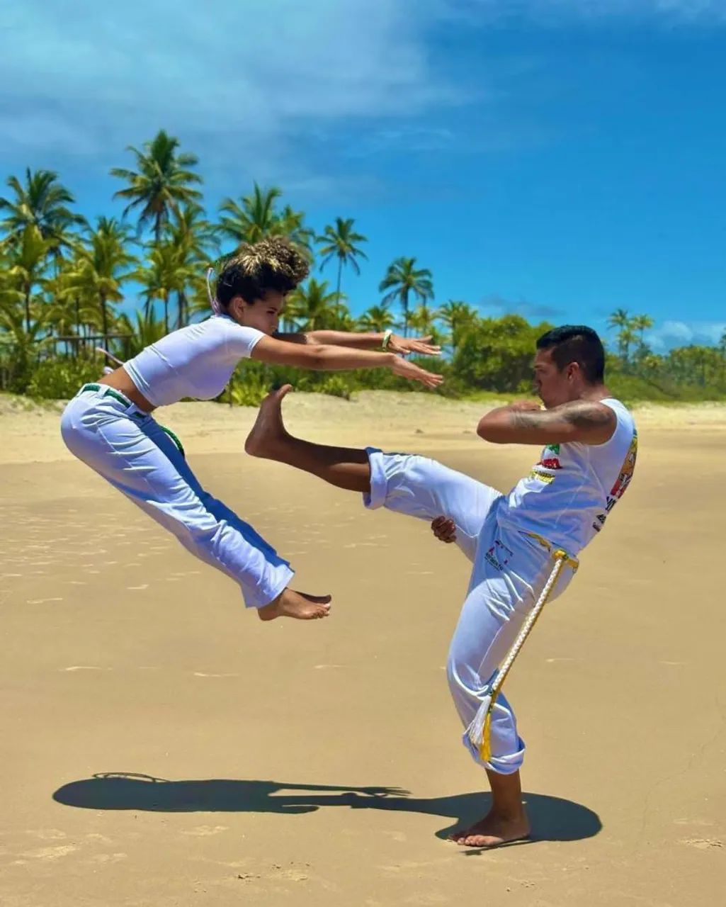 Calça de capoeira branca  - Foto 4