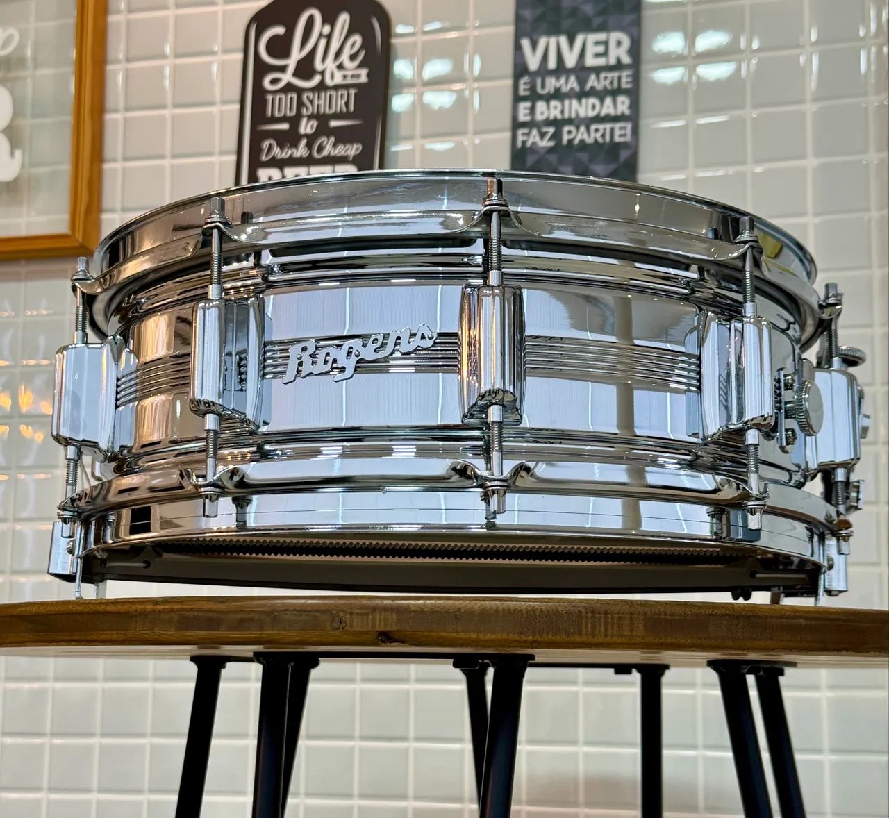 Caixa Rogers Dynasonic (dw tama Ludwig pearl) - Foto 4