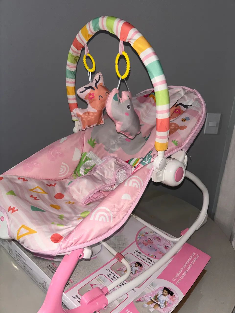 Cadeira descanso bebê menina - Foto 4