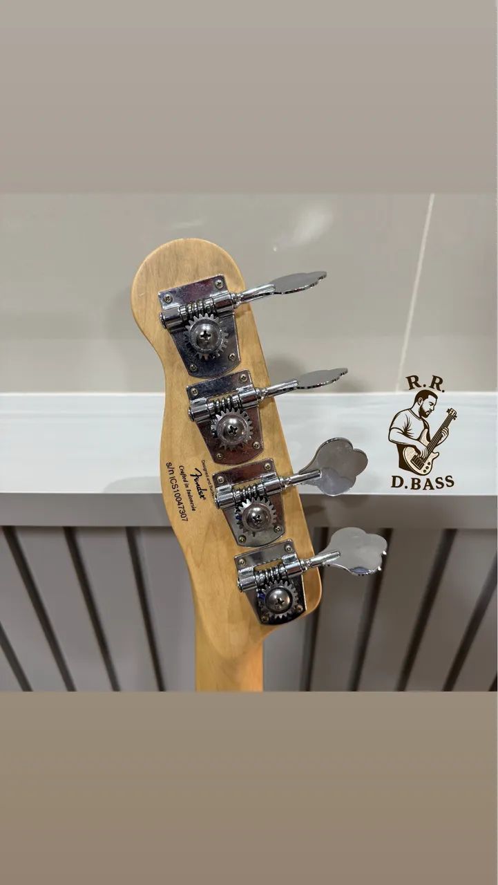 CONTRABAIXO SQUIER CLASSIC VIBE TELECASTER BASS 50s - INDONÉSIA 2010 - PRIMEIRA GERAÇÃO - Foto 6