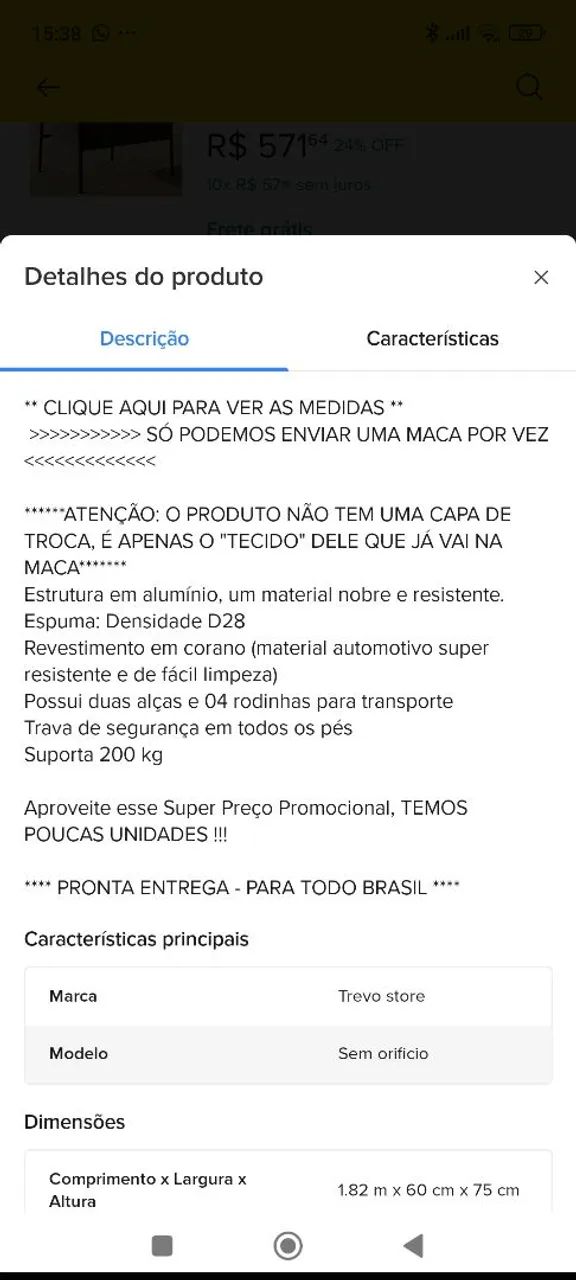 Maca portátil e dobrável  - Foto 3