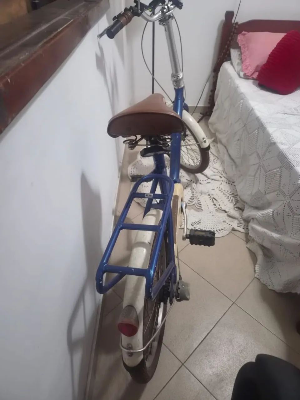 Bicicleta Dobrável Lev azul Aro 20 - Foto 3